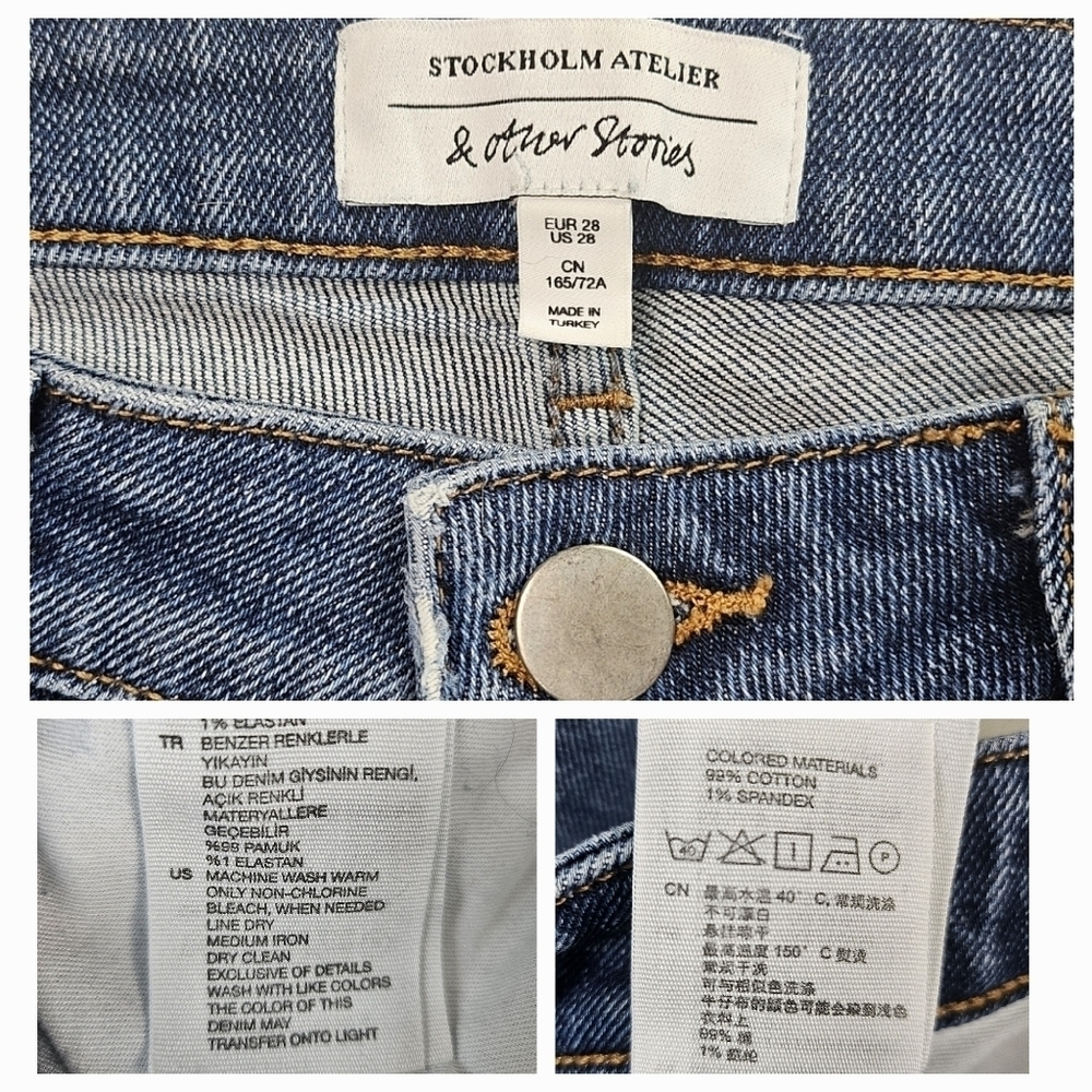 Other Stories Slim Cut Jeans Size 28 - Picture 13 of 13